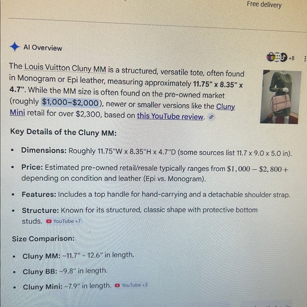 Louis Vuitton Epi Cluny MM Handbag - Picture 17 of 17